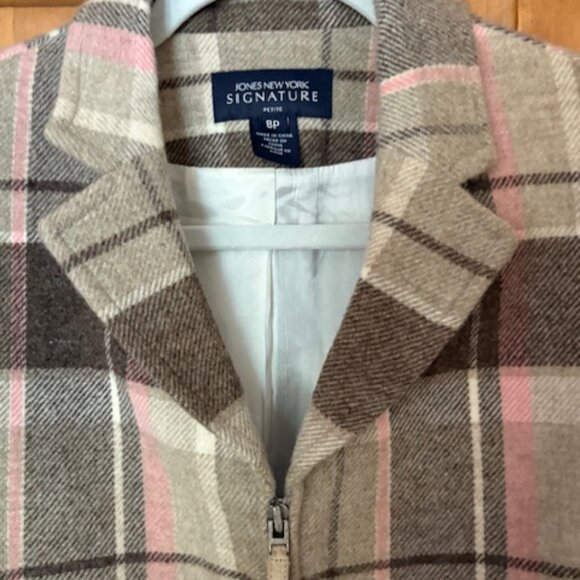 Jones New York wool plaid jacket - Picture 4 of 5